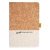 Cork And Heathered Fabric Hardcover Journal 5.5" X 8.25" Thumbnail