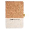Cork And Heathered Fabric Hardcover Journal 5.5" X 8.25" Thumbnail