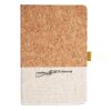 Cork And Heathered Fabric Hardcover Journal 5.5" X 8.25" Thumbnail