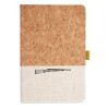Cork And Heathered Fabric Hardcover Journal 5.5" X 8.25" Thumbnail