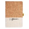 Cork And Heathered Fabric Hardcover Journal 5.5" X 8.25" Thumbnail