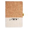 Cork And Heathered Fabric Hardcover Journal 5.5" X 8.25" Thumbnail