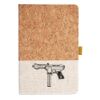 Cork And Heathered Fabric Hardcover Journal 5.5" X 8.25" Thumbnail