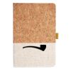 Cork And Heathered Fabric Hardcover Journal 5.5" X 8.25" Thumbnail