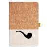 Cork And Heathered Fabric Hardcover Journal 5.5" X 8.25" Thumbnail