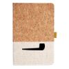 Cork And Heathered Fabric Hardcover Journal 5.5" X 8.25" Thumbnail