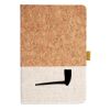 Cork And Heathered Fabric Hardcover Journal 5.5" X 8.25" Thumbnail
