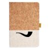Cork And Heathered Fabric Hardcover Journal 5.5" X 8.25" Thumbnail