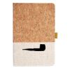 Cork And Heathered Fabric Hardcover Journal 5.5" X 8.25" Thumbnail