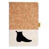 Cork And Heathered Fabric Hardcover Journal 5.5" X 8.25" Thumbnail