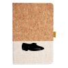 Cork And Heathered Fabric Hardcover Journal 5.5" X 8.25" Thumbnail