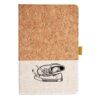 Cork And Heathered Fabric Hardcover Journal 5.5" X 8.25" Thumbnail
