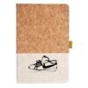 Cork And Heathered Fabric Hardcover Journal 5.5" X 8.25" Thumbnail
