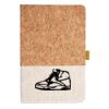 Cork And Heathered Fabric Hardcover Journal 5.5" X 8.25" Thumbnail