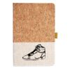 Cork And Heathered Fabric Hardcover Journal 5.5" X 8.25" Thumbnail