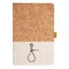 Cork And Heathered Fabric Hardcover Journal 5.5" X 8.25" Thumbnail