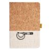 Cork And Heathered Fabric Hardcover Journal 5.5" X 8.25" Thumbnail
