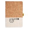 Cork And Heathered Fabric Hardcover Journal 5.5" X 8.25" Thumbnail