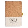 Cork And Heathered Fabric Hardcover Journal 5.5" X 8.25" Thumbnail