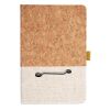 Cork And Heathered Fabric Hardcover Journal 5.5" X 8.25" Thumbnail