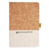 Cork And Heathered Fabric Hardcover Journal 5.5" X 8.25" Thumbnail