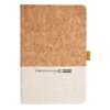 Cork And Heathered Fabric Hardcover Journal 5.5" X 8.25" Thumbnail
