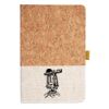 Cork And Heathered Fabric Hardcover Journal 5.5" X 8.25" Thumbnail