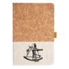Cork And Heathered Fabric Hardcover Journal 5.5" X 8.25" Thumbnail