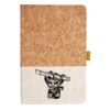 Cork And Heathered Fabric Hardcover Journal 5.5" X 8.25" Thumbnail