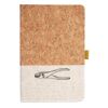 Cork And Heathered Fabric Hardcover Journal 5.5" X 8.25" Thumbnail
