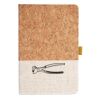 Cork And Heathered Fabric Hardcover Journal 5.5" X 8.25" Thumbnail