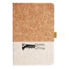 Cork And Heathered Fabric Hardcover Journal 5.5" X 8.25" Thumbnail
