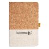 Cork And Heathered Fabric Hardcover Journal 5.5" X 8.25" Thumbnail