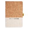 Cork And Heathered Fabric Hardcover Journal 5.5" X 8.25" Thumbnail
