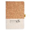 Cork And Heathered Fabric Hardcover Journal 5.5" X 8.25" Thumbnail