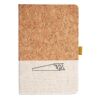Cork And Heathered Fabric Hardcover Journal 5.5" X 8.25" Thumbnail