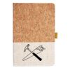 Cork And Heathered Fabric Hardcover Journal 5.5" X 8.25" Thumbnail
