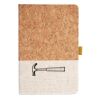 Cork And Heathered Fabric Hardcover Journal 5.5" X 8.25" Thumbnail