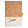 Cork And Heathered Fabric Hardcover Journal 5.5" X 8.25" Thumbnail