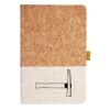 Cork And Heathered Fabric Hardcover Journal 5.5" X 8.25" Thumbnail