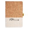 Cork And Heathered Fabric Hardcover Journal 5.5" X 8.25" Thumbnail