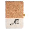 Cork And Heathered Fabric Hardcover Journal 5.5" X 8.25" Thumbnail