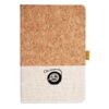 Cork And Heathered Fabric Hardcover Journal 5.5" X 8.25" Thumbnail