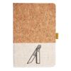 Cork And Heathered Fabric Hardcover Journal 5.5" X 8.25" Thumbnail