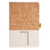 Cork And Heathered Fabric Hardcover Journal 5.5" X 8.25" Thumbnail