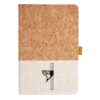 Cork And Heathered Fabric Hardcover Journal 5.5" X 8.25" Thumbnail