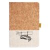 Cork And Heathered Fabric Hardcover Journal 5.5" X 8.25" Thumbnail