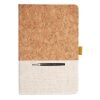 Cork And Heathered Fabric Hardcover Journal 5.5" X 8.25" Thumbnail