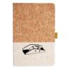 Cork And Heathered Fabric Hardcover Journal 5.5" X 8.25" Thumbnail