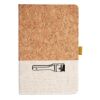 Cork And Heathered Fabric Hardcover Journal 5.5" X 8.25" Thumbnail
